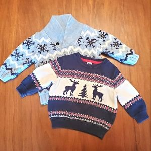 Two Janie and Jack Sweaters
